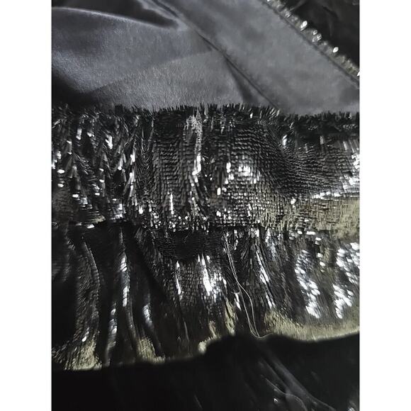 Mes Demoiselles Paris Glad Velvet Silk Blend Trousers Pants Black 40 Shiny Party - Picture 14 of 15